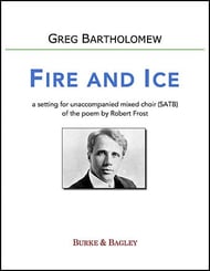 Fire and Ice SATB choral sheet music cover Thumbnail